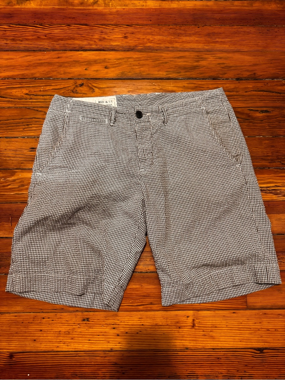 Billy Reid men’s SeekSucker shorts size 34